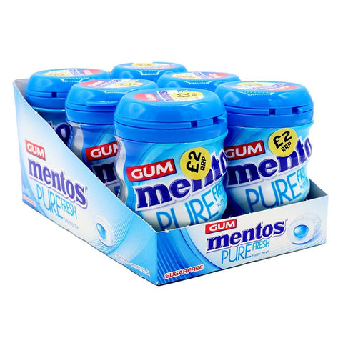 Mentos 35 Gum Pure Fresh Fresh Mint Bottle 70g £2 PMP - 6 x 70g Bottles