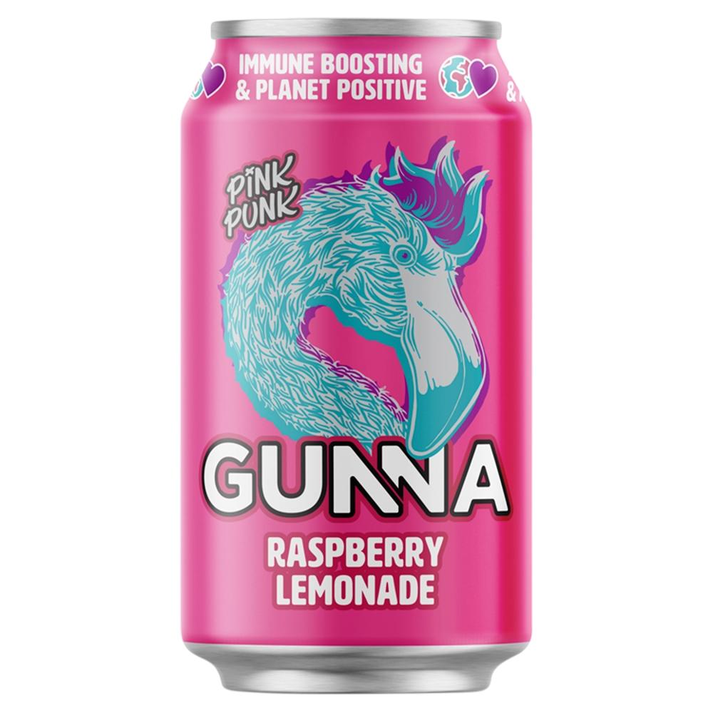 Gunna Pink Punk Raspberry Lemonade Can 330ml - 24 x 330ml Cans