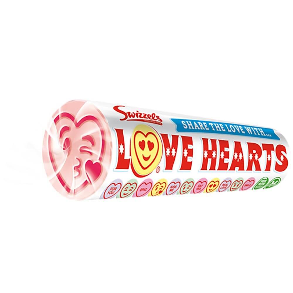 Swizzels Love Heart Rolls 39g - 24 x 39g Rolls