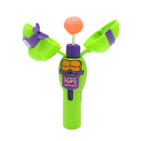 Teenage Mutant Ninja Turtles Push N Twist Candy Pops 8g - 12 x 8g Lollipops