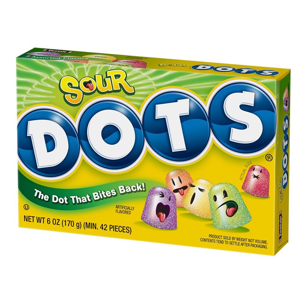 Tootsie Sour Dots 184g - 12 x 184g Boxes