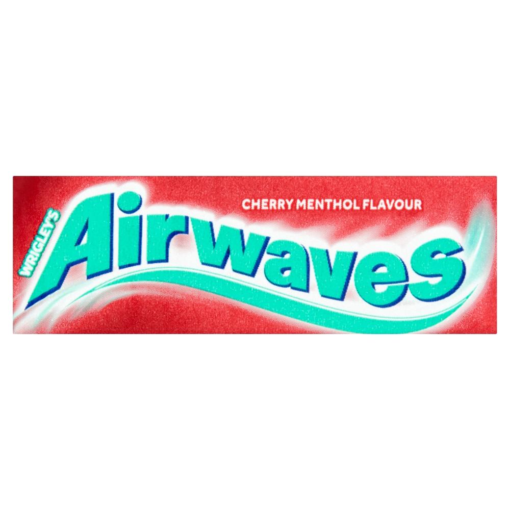 Airwaves Cherry Menthol Flavour Sugarfree Chewing Gum 10 Pieces - 30 x 14g Packs