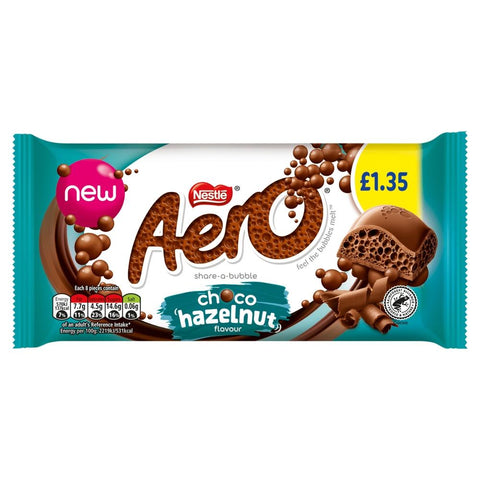 Aero Hazelnut Chocolate Sharing Bar 90g PMP £1.35 - 15 x 90g Bars