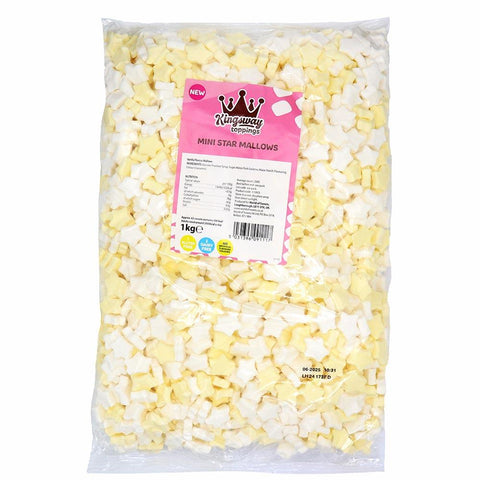Kingsway Toppings Mini Stars Mallows Bag 1kg