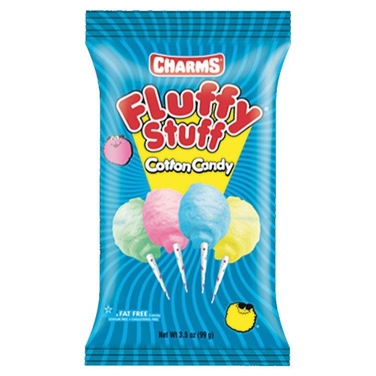 Charms Fluffy Stuff Cotton Candy 71g - 6 x 71g Bags