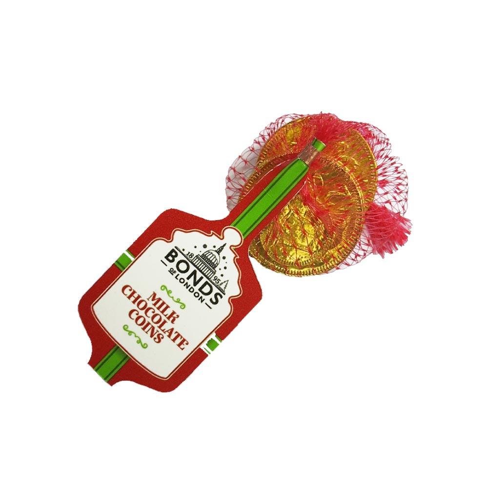 Bonds Gold Milk Chocolate Coins 25g - 60 x 25g Bags