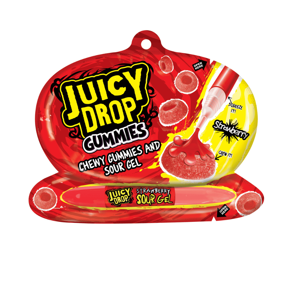 Juicy Drop Gummies & Sour Gel - 12 x 57g Packs
