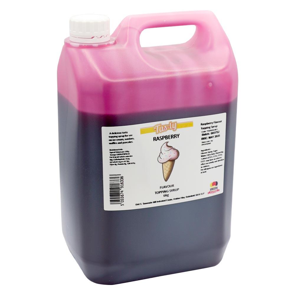 Tas-ty Raspberry Topping Sauce 6kg - 1 x 6kg Bottle