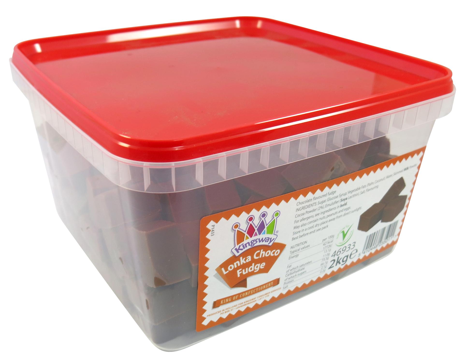 Kingsway Lonka Chocolate Fudge Tub 2kg