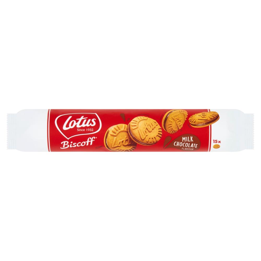 Lotus Biscoff Sandwich Milk Chocolate Cream Biscuits 150g - 9 x 150g Packs