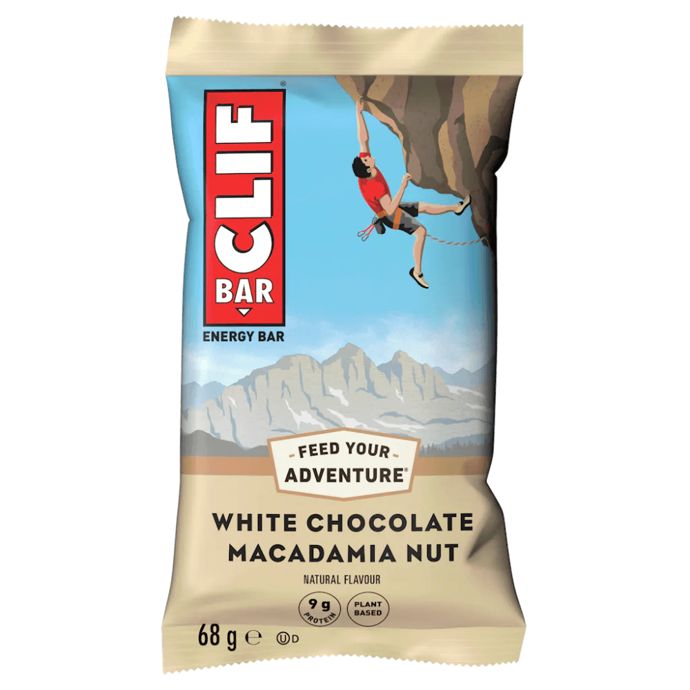 Clif Bar Energy Bar White Chocolate Macadamia Nut 68g - 12 x 68g Bars