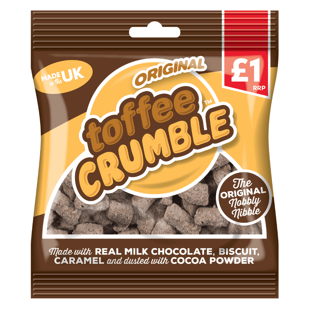 Sweet Dreams Toffee Crumble Choc Nibbles Bag 135g £1 PMP - 12 x 135g Bags