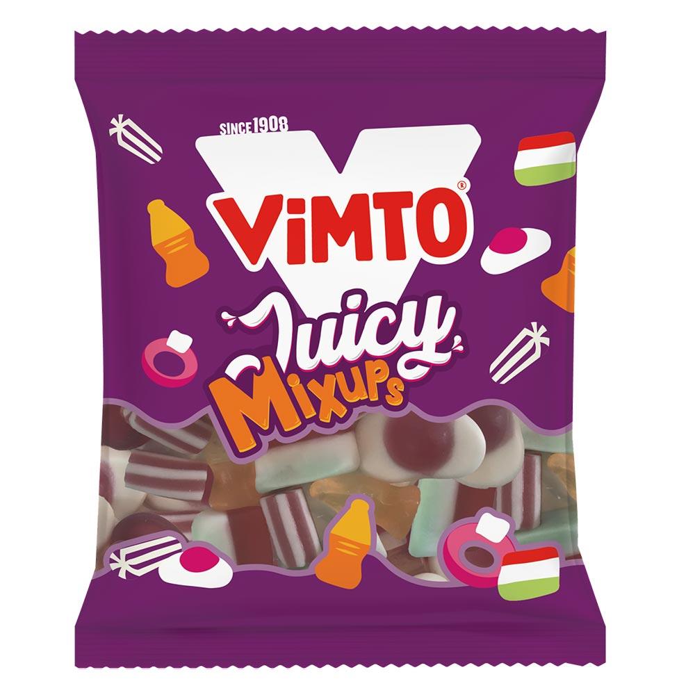 Vimto Juicy Mix Ups Bag 130g - 12 x 130g Bags