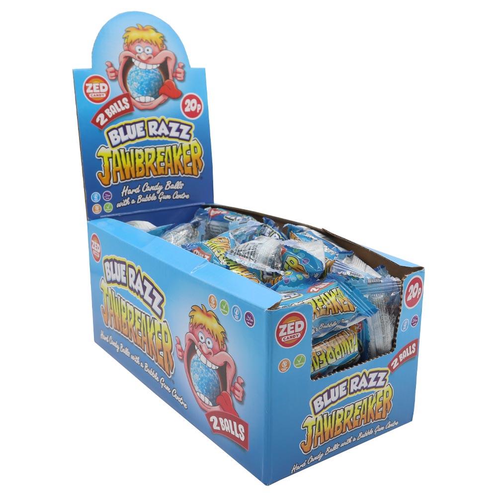 Zed Candy Blue Raspberry Jawbreaker 2 Pack 16.5g 20p PMP - 60 x 16.5g Packs