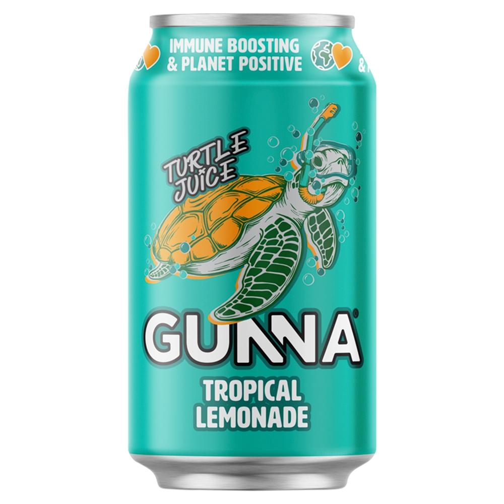 Gunna Turtle Juice Tropical Lemonade Can 330ml - 24 x 330ml Cans