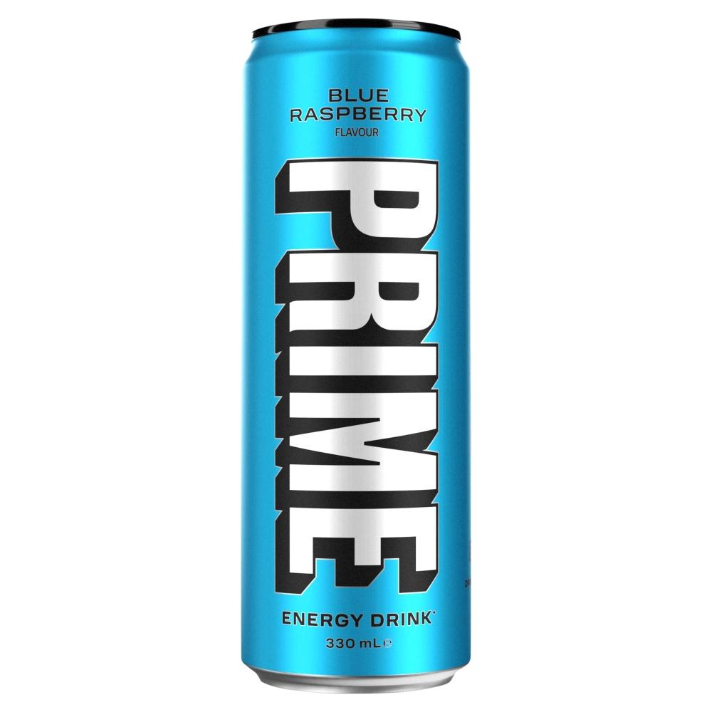 PRIME Energy Blue Raspberry Cans 330ml - 24 x 330ml Cans