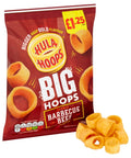 Hula Hoops Big Hoops BBQ Beef Crisps 70g £1.25 PMP - 20 x 70g Bags