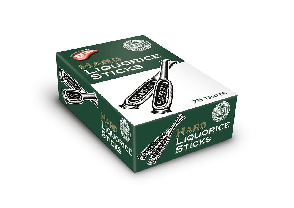 Barratt Hard Liquorice Sticks - 75 x 15.5g Sticks