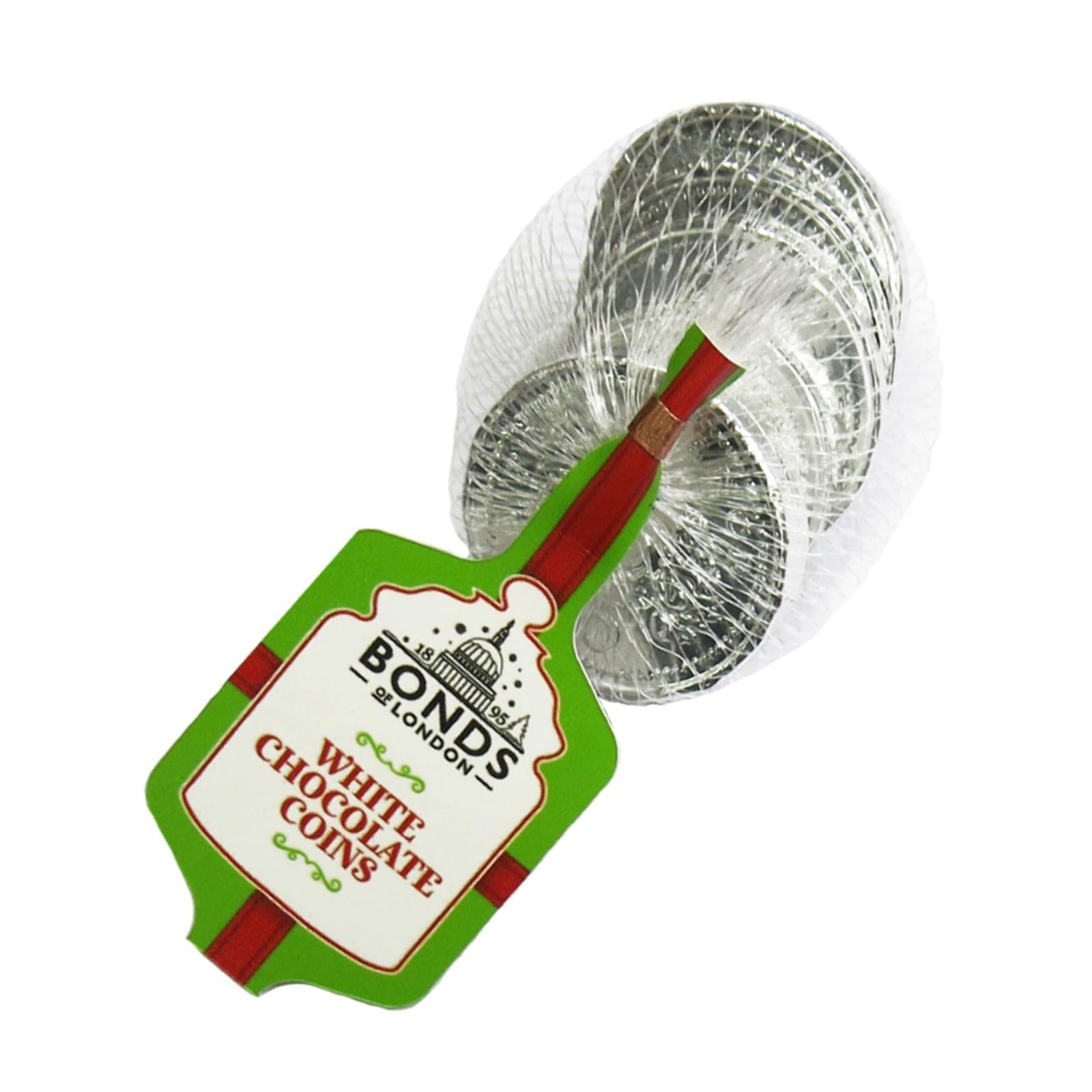 Bonds Net Of White Chocolate Silver Coins 60g - 64 x 60g Nets