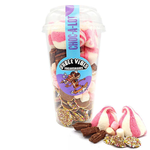 Sweet Vibes Choc-A-Lot Freakshake Candy Cup 200g - 6 x 200g Cups