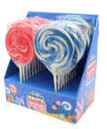 Candy Realms Strawberry and Bubblegum Round Lollipop 80g - 18 x 80g Lollipops