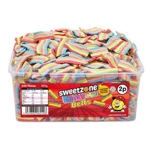 Sweetzone Rainbow Belts 2p Tub 805g