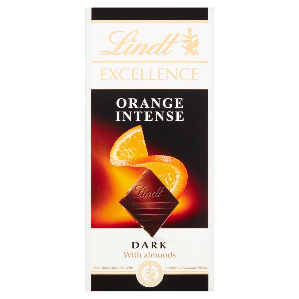 Lindt Excellence Dark Orange Chocolate Bar 100g - 8 x 100g Bars