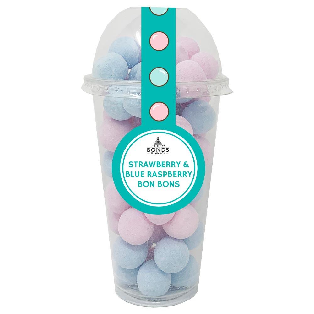 Bonds Strawberry & Blue Raspberry Bon Bons Candy Cup 260g - 8 x 260g Cups