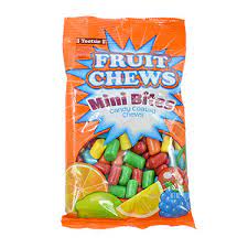 Tootsie Fruit Chews Mini Bites Peg Bag 170g - Pack of 12