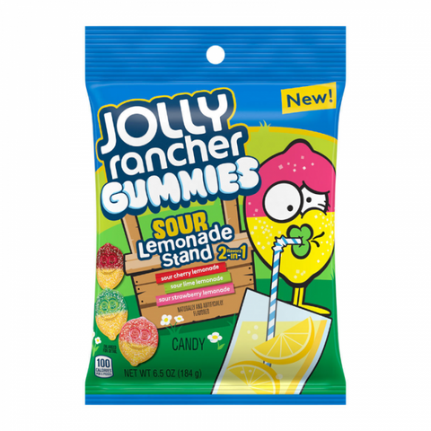Jolly Rancher Gummies Sour Lemonade 184g - Pack of 12