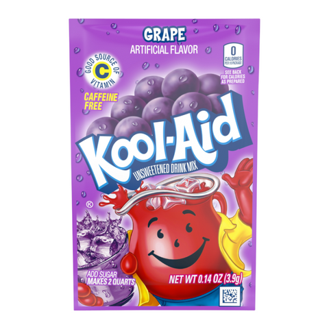 Kool Aid Unsweetened Grape 3.9g - Pack of 48