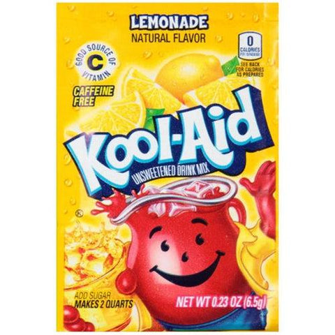 Kool Aid Unsweetened Lemonade 6g - Pack of 48