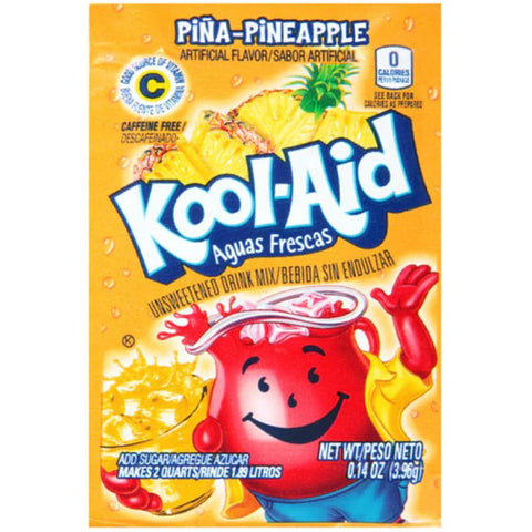 Kool Aid Unsweetened Pina - Pineapple 3.9g - Pack of 48