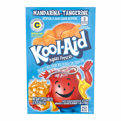 Kool Aid Unsweetened Mandarina Tangerine 4.5g - Pack of 48