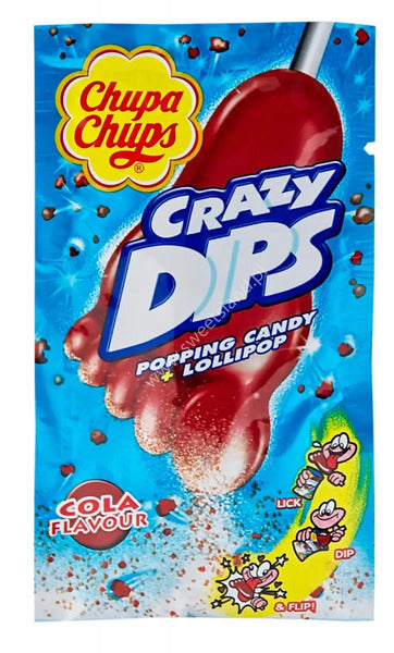 Chupa Chups Crazy Dips Popping Candy Cola 14g - Pack of 24
