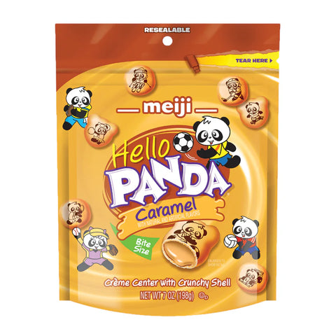 Meiji Hello Panda Caramel Pouch 198g - Pack of 6