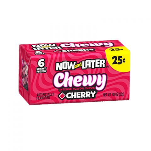 Now & Later Chewy Cherry 26g  - Pack of 24