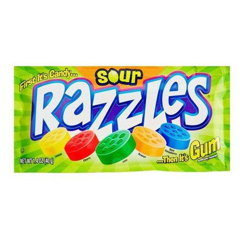 Razzles Sour 39g - Pack of 24