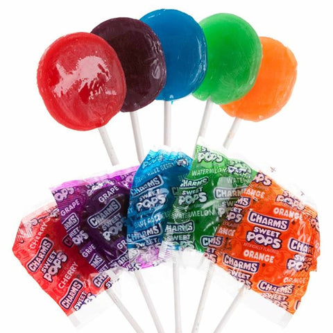 Charms Pop Sweet Lollipops 48ct  17g - Pack of 48