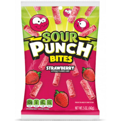 Sour Punch Strawberry Bites 142g - Pack of 12