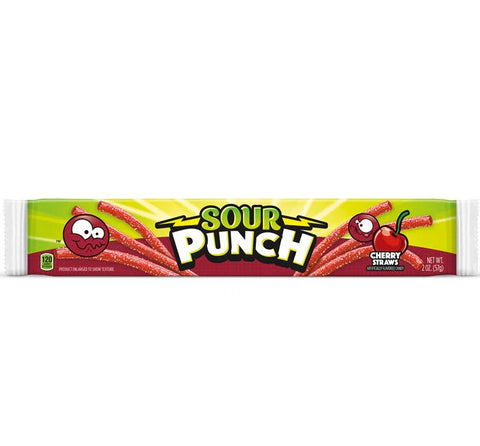 Sour Punch Cherry 56g - Pack of 24
