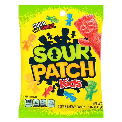 Sour Patch Kids  Peg Bag 141g - Pack of 12