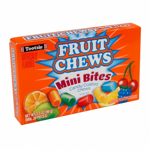 Tootsie Fruit Chew Min Bites Theatre 99g - Pack of 12