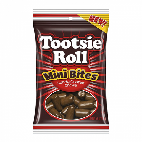 Tootsie Roll Mini Bites Peg Bag 156g - Pack of 12