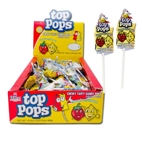 Top Pops Strawberry /Lemon 7g - Pack of 48