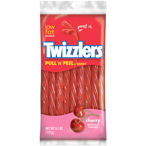 Twizzler Pull and Peel Cherry 172g - Pack of 12