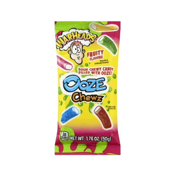 Warheads Ooze Chewz Sachet 50g - Pack of 10
